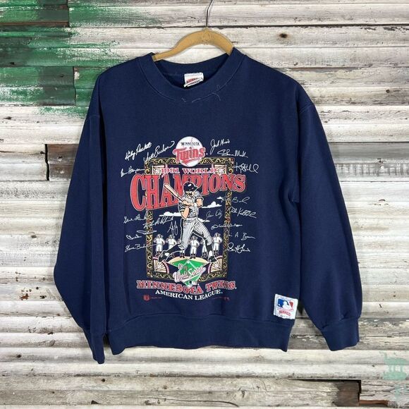 Vintage 1991 World Champions Minnesota Twins Sweatshirt - Picture 1 of 8